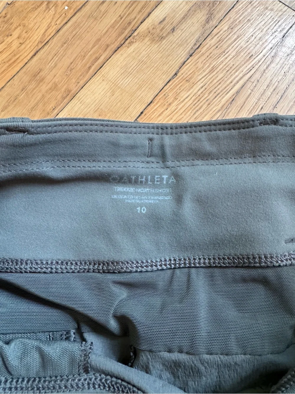 Athleta Black Athletic Zip-Pocket Shorts